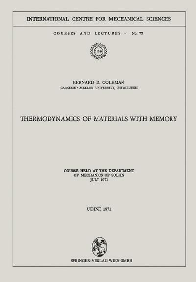 Thermodynamics of Materials with Memory