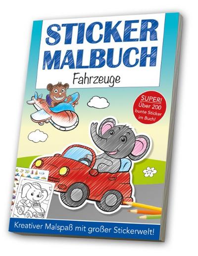 Sticker-Malbuch - Fahrzeuge