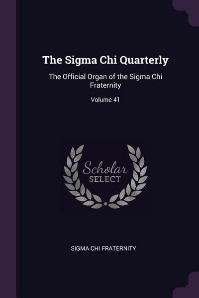 The Sigma Chi Quarterly