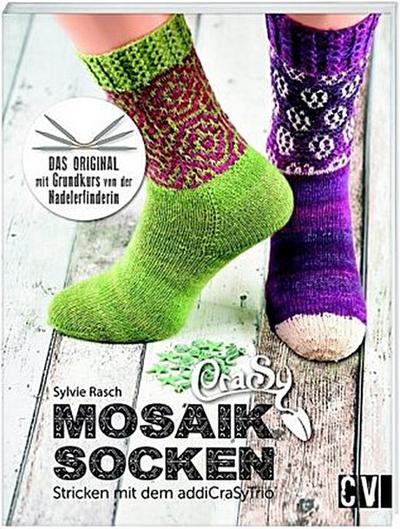 CraSy Mosaik - Socken Stricken mit dem addiCraSyTrio