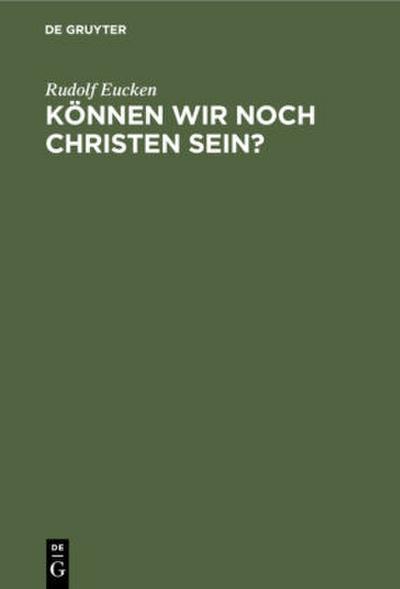 Können wir noch Christen sein?