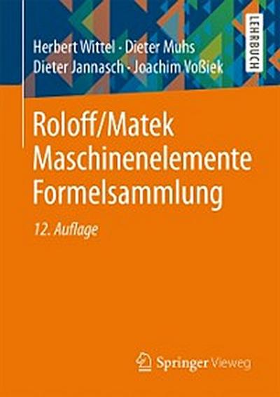 Roloff/Matek Maschinenelemente Formelsammlung