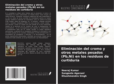 Eliminación del cromo y otros metales pesados (Pb,Ni) en los residuos de curtiduría