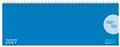 Tischquerkalender Classic Colourlux blau 2027