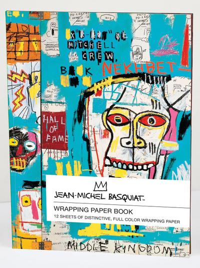 Teneues - Wrapping Paper Book: Jean-Michel Basquiat, Paperback Book, Folded Perforated Pages, Full Color