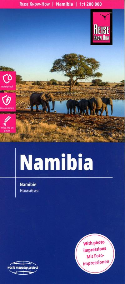 Landkarte Namibia (1:1.200.000)