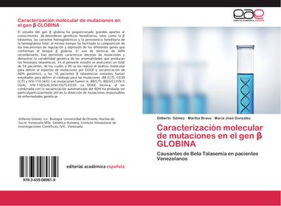 Caracterización molecular de mutaciones en el gen ¿ GLOBINA