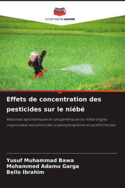 Effets de concentration des pesticides sur le niébé