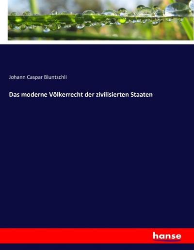 Das moderne Völkerrecht der zivilisierten Staaten