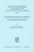 Zur Eigenkapitalausstattung der Sparkassen
