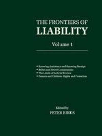 Frontiers of Liability