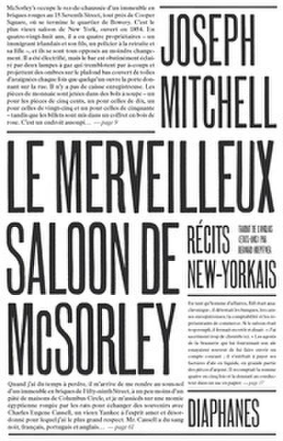Le Merveilleux saloon de McSorley