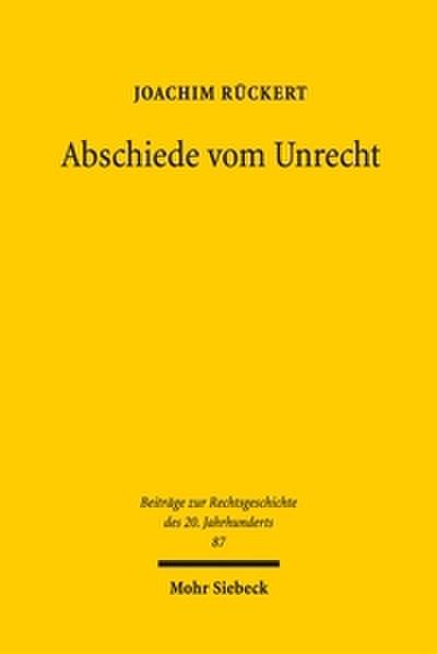 Abschiede vom Unrecht