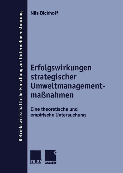 Erfolgswirkungen strategischer Umweltmanagementmaßnahmen