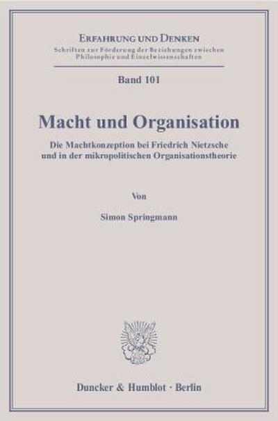 Macht und Organisation.