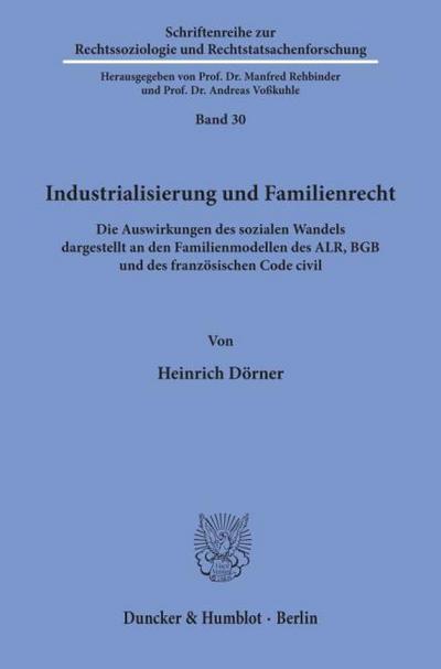 Industrialisierung und Familienrecht.
