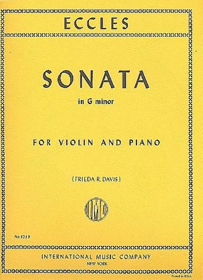 Sonata g minorfor violin and piano