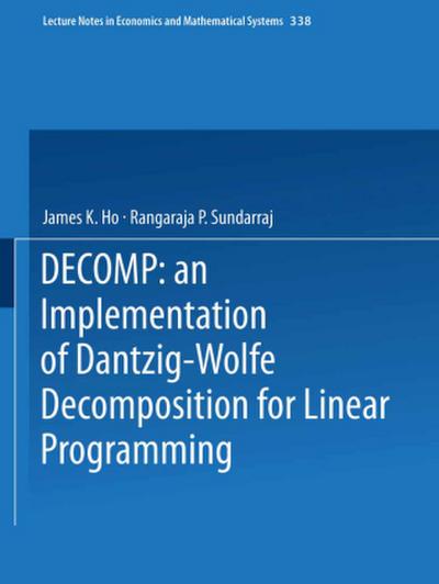 DECOMP: an Implementation of Dantzig-Wolfe Decomposition for Linear Programming