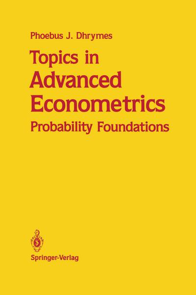 Topics in Advanced Econometrics