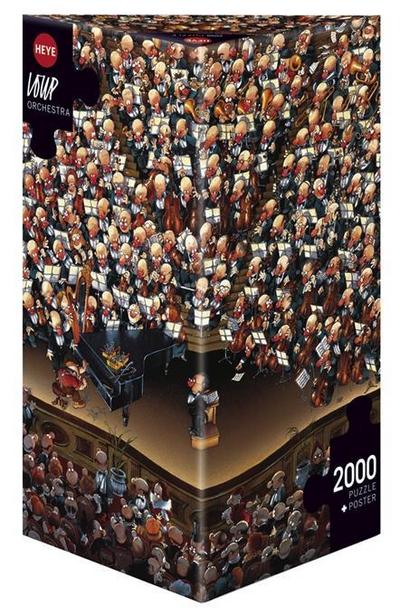Heye 8660 - Dreieckspuzzles 2000 Teile Orchestra, Jean-Jacques Loup