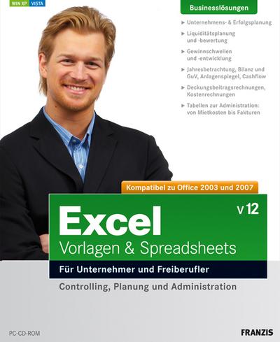 Excel-Vorlagen & Spreadsheets v12, CD-ROM