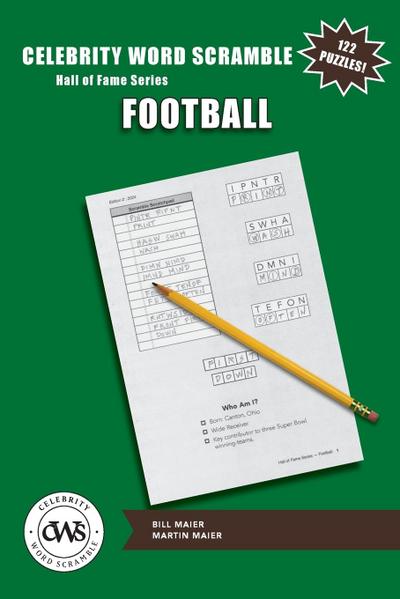 Celebrity Word Scramble Hall of Fame Series Football