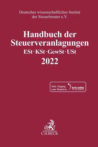 Handbuch der Steuerveranlagungen, m. 1 Buch, m. 1 Online-Zugang