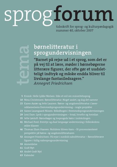 Bornelitteratur i sprogundervisningen