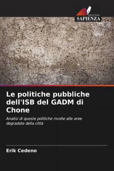 Le politiche pubbliche dell’ISB del GADM di Chone