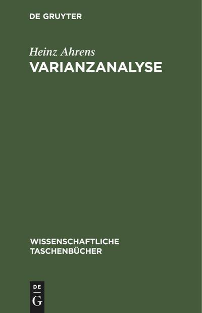Varianzanalyse