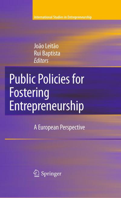 Public Policies for Fostering Entrepreneurship