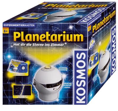 KOSMOS 676810 Planetarium, Hol dir die Sterne ins Zimmer, Projektor mit 2 auswechselbaren Sternkarten, spannendes Simulationsprogramm zu Sternen, Galaxien, Planeten, Astronomie für Zuhause ab 8 Jahre