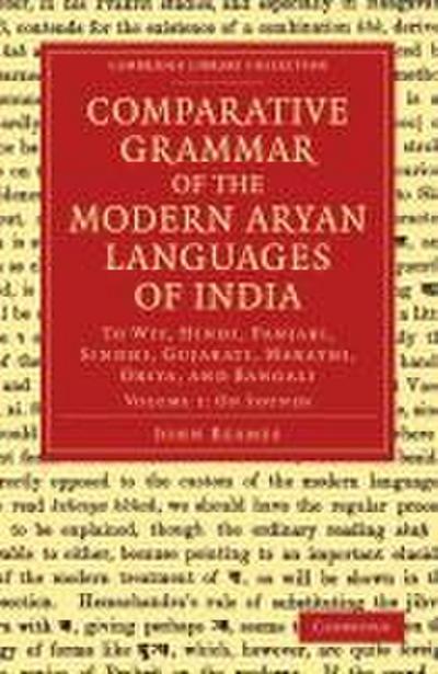 Comparative Grammar of the Modern Aryan Languages of India