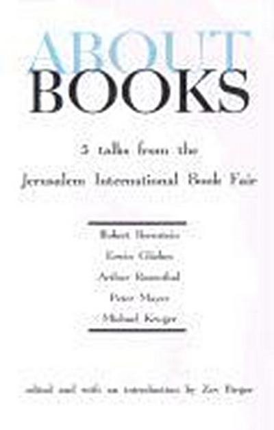 About Books: Five Talks from the Jerusalem Book Fair