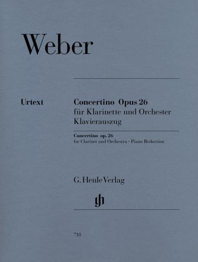 Weber, Carl Maria von - Concertino op. 26 für Klarinette und Orchester