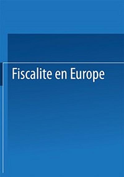 Fiscalite en Europe