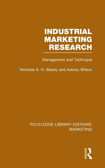 Industrial Marketing Research (RLE Marketing)