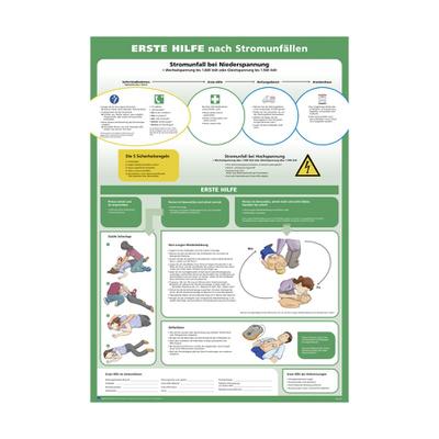 Poster "Erste Hilfe bei Stromunfall"