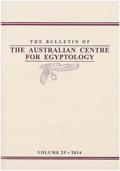 Bulletin of the Australian Centre for Egyptology