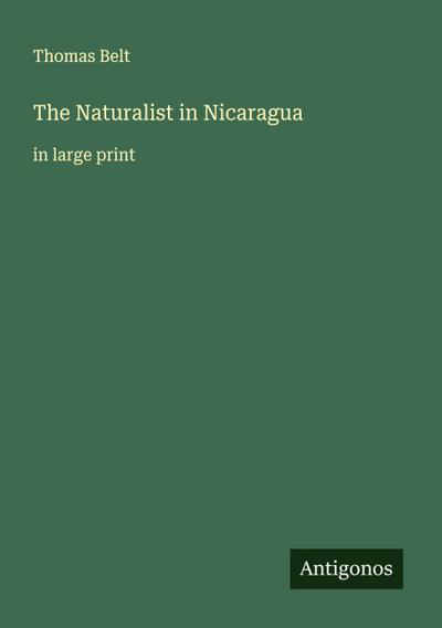 The Naturalist in Nicaragua