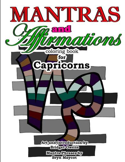 Mantras and Affirmations Coloring Book for Capricorns