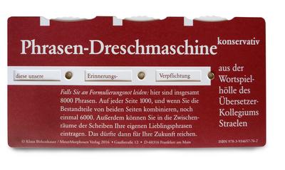 Die Phrasen-Dreschmaschine