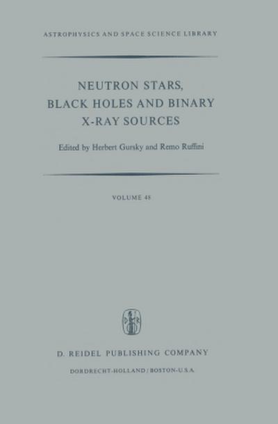 Neutron Stars, Black Holes and Binary X-Ray Sources
