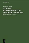 Staub’s Kommentar zur Wechselordnung