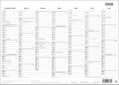 Black&White Tafelkalender A4 2026