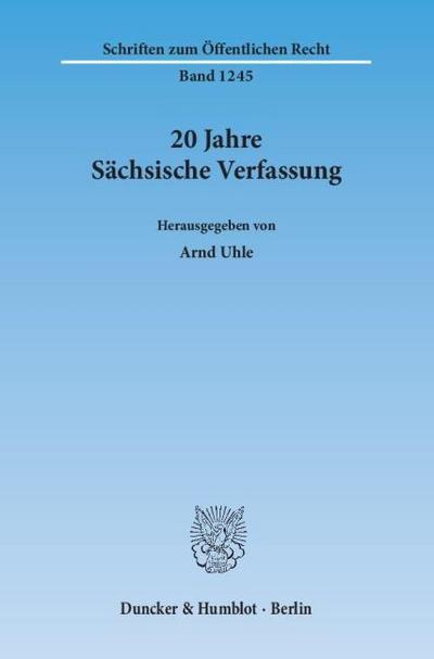 20 Jahre Sächsische Verfassung