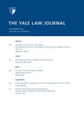 Yale Law Journal: Volume 123, Number 2 - November 2013