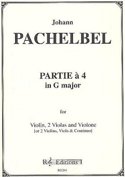 Partie a 4 in G majorfor 2 violins, 2 violas and violone (or other continuo)