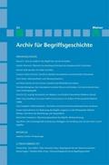 Archiv für Begriffsgeschichte / Archiv für Begriff
