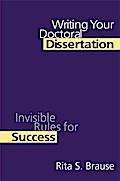 Writing Your Doctoral Dissertation